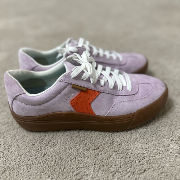 Dr. Scholl's Time Off Lavender and Orange Sneakers - Picture 2 of 4